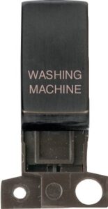 Click Minigrid 13A / 10Ax Dp Resistive Switch Module Matt Bronze Washing Machine