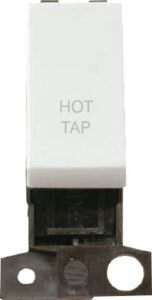 Click MiniGrid 13A 10Ax Dp Switch Wh "Hot Tap"