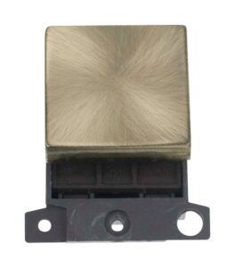 Click MiniGrid 20A Dp Ingot Switch Antique Brass