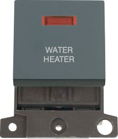 Click MiniGrid 20A Dp Ingot Sw+Neon Bk "Water Heater"