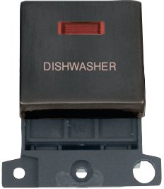 Click Minigrid 20A Dp Switch Module With Neon Matt Bronze Dish Washer