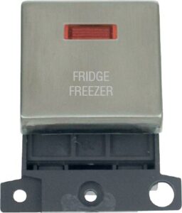 Click MiniGrid 20A Dp Ingot Sw+Neon Ss "Fridge Freezer"
