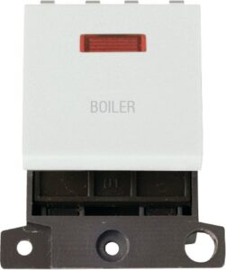 Click MiniGrid 20A Dp Sw+Neon Wh "Boiler"