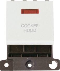 Click MiniGrid 20A Dp Sw+Neon Wh "Cooker Hood"