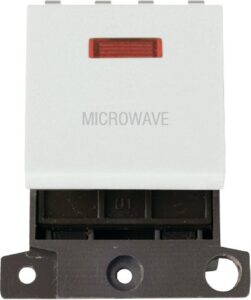 Click MiniGrid 20A Dp Sw+Neon Wh "Microwave"