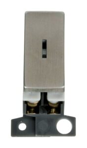 Click MiniGrid 13A Resistive Dp Ingot Keyswitch Stainless Steel