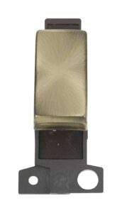 Click MiniGrid 10A 3 Position Ingot Switch Antique Brass