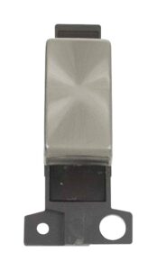 Click MiniGrid 10A 3 Position Ingot Switch Brushed Stainless Steel