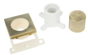 Click MiniGrid Dimmer Module Mounting Kit Antique Brass