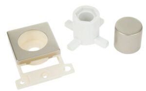 Click MiniGrid Dimmer Module Mounting Kit Pearl Nickel
