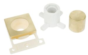 Click MiniGrid Dimmer Module Mounting Kit Satin Brass