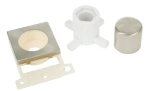 Click MiniGrid Dimmer Module Mounting Kit Satin Chrome