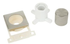 Click MiniGrid Dimmer Module Mounting Kit Stainless Steel