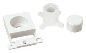 Click MiniGrid Dimmer Module Mounting Kit White