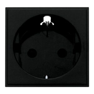 Click New Media 16A European Schuko Socket Outlet Black