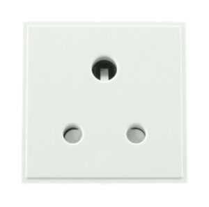 Click New Media 5A Round Pin New Media Socket White