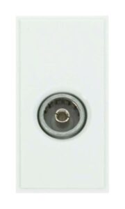 Click New Media Single Female Coaxial Polar White