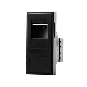 Click New Media Rj45 Cat-6A Outlet Module Black