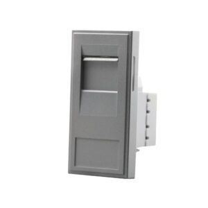 Click New Media Rj45 Cat-6A Outlet Module Grey