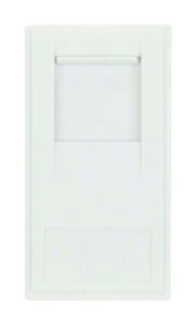 Click New Media Rj45 Cat-6 Outlet Polar White