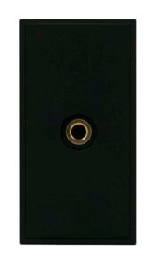 Click New Media 25 X 50Mm 3.5Mm Audio Jack Module With Fly-Lead Black