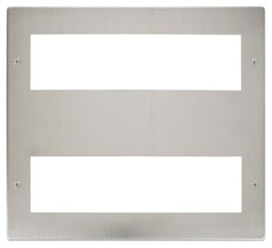 Click New Media Large Media Front Plate (2 X 8 Module) Stainless Steel