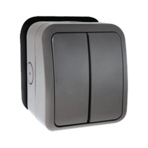 Click Essentials 2 Gang 20Amp Grid Pro Aquip Outdoor Switch