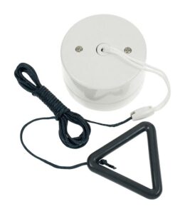 Click Essentials 10Ax 2 Way Pull-Cord Switch With Grey Bangle