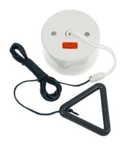 Click Essentials 16A Double Pole Pull-Cord Switch With Grey Bangle