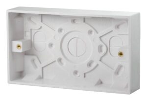 Click Polar 2 Gang 25Mm Deep Pattress Box