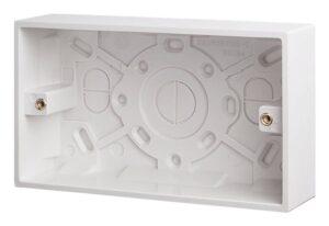 Click Polar 2 Gang 35Mm Deep Pattress Box