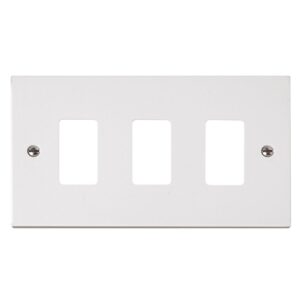 Click Polar 3 Gang GridPro Frontplate