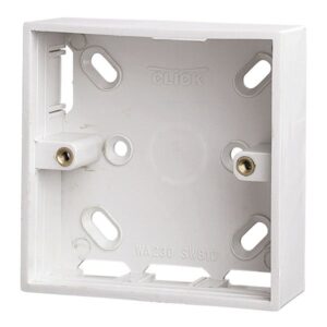 Click Polar 1 Gang 29Mm Deep Pattress Box Trunking