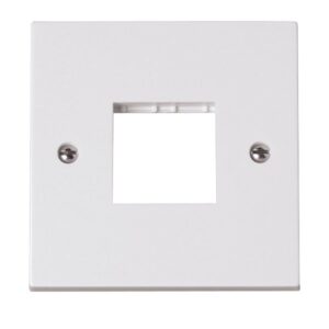 Click Polar 1 Gang Switch Plate With 2 Module Aperture
