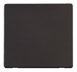 Click Definity 1 Gang Blank Plate Cover Plate Black