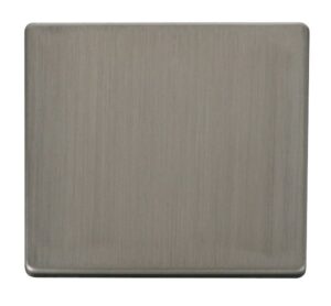Click Definity 1 Gang Blank Plate Cover Plate Stainless Steel