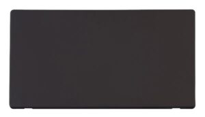 Click Definity 2 Gang Blank Plate Cover Plate Black