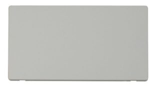 Click Definity 2 Gang Blank Plate Cover Plate White