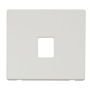 Click Definity Single Rj11/45 Skt Outlet Plate Mw