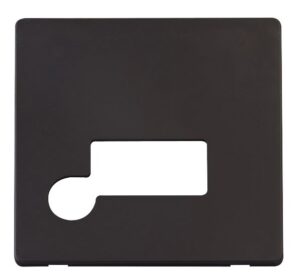 Click Definity Connection Unit With Flex Outlet Cover Plate Black