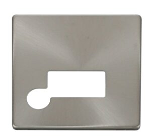 Click Definity Connection Unit With Flex Outlet Cover Plate Brushed Stainless