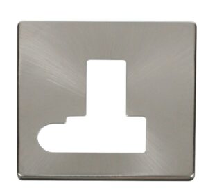 Click Definity Switched Connection Unit With Flex Outlet Cover Plate Brushed Stainless