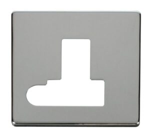Click Definity Switched Connection Unit With Flex Outlet Cover Plate Chrome