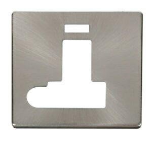 Click Definity Switched Conn. Unit With Flex Outlet & Neon Cover Plate Br. Stainless