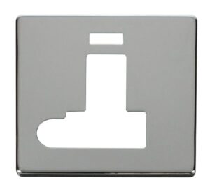 Click Definity Switched Connection Unit With Flex Outlet & Neon Cover Plate Chrome
