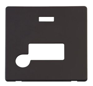 Click Definity Connection Unit With Flex Outlet & Neon Cover Plate Black