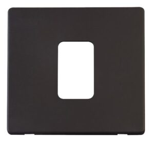 Click Definity 45A 1 Gang Plate Switch Cover Plate Black