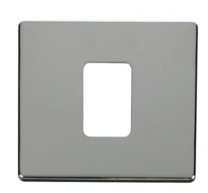 Click Definity 45A 1 Gang Plate Switch Cover Plate Chrome