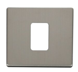 Click Definity 45A 1 Gang Plate Switch Cover Plate Stainless Steel