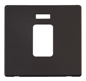 Click Definity 45A 1 Gang Plate Switch With Neon Cover Plate Black